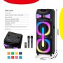 N/A Zvucnik bluetooth NDR-2250 100W 2*12 inca sa dva mikrofona crni - slika 5