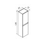HANAH HOME Kupatilski ormarić Nest 40 v2 629 - slika 4