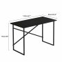HANAH HOME Radni sto Odesa Black - slika 4