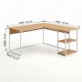 HANAH HOME Radni sto Kotor Atlantic Pine - slika 3
