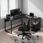 HANAH HOME Radni sto Kotor Black - slika 2