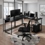 HANAH HOME Radni sto Kotor Black - slika 1