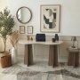 HANAH HOME Radni sto Infini Travertine Walnut - slika 4