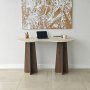 HANAH HOME Radni sto Infini Travertine Walnut - slika 5