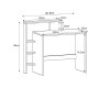 HANAH HOME Radni sto Amber Walnut - slika 5