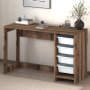 HANAH HOME Radni sto Hero White Antique Walnut - slika 4