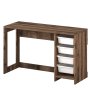 HANAH HOME Radni sto Hero White Antique Walnut - slika 5