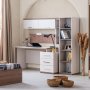 HANAH HOME Radni sto Milano Cream Brown - slika 2