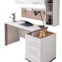 HANAH HOME Radni sto Milano Cream Brown - slika 5