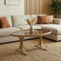 HANAH HOME Sto za dnevnu sobu Matsue Oak - slika 1