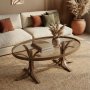 HANAH HOME Sto za dnevnu sobu Matsue Walnut - slika 2