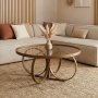 HANAH HOME Sto za dnevnu sobu Shimane Walnut - slika 1