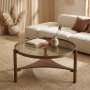 HANAH HOME Sto za dnevnu sobu Gifu Walnut - slika 1