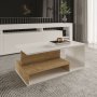 HANAH HOME Sto za dnevnu sobu Vera Mini White Sapphire Oak - slika 3