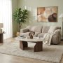 HANAH HOME Sto za dnevnu sobu Rock Travertine Walnut - slika 4
