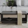 HANAH HOME Sto za dnevnu sobu Meleni Travertine Anthracite - slika 2