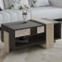 HANAH HOME Sto za dnevnu sobu Meleni Travertine Anthracite - slika 1