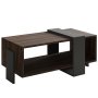 HANAH HOME Sto za dnevnu sobu Meleni Walnut Anthracite - slika 4