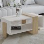 HANAH HOME Sto za dnevnu sobu Meleni White Sapphire Oak - slika 1
