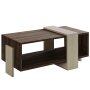 HANAH HOME Sto za dnevnu sobu Meleni Travertine Walnut - slika 4