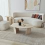 HANAH HOME Sto za dnevnu sobu Nova Travertine Fume - slika 4