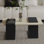 HANAH HOME Sto za dnevnu sobu Matris Travertine Anthracite - slika 2