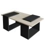 HANAH HOME Sto za dnevnu sobu Matris Travertine Anthracite - slika 4