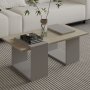 HANAH HOME Sto za dnevnu sobu Matris Grey Travertine - slika 3