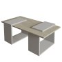 HANAH HOME Sto za dnevnu sobu Matris Grey Travertine - slika 4