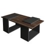 HANAH HOME Sto za dnevnu sobu Matris Walnut Anthracite - slika 4