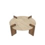 HANAH HOME Sto za dnevnu sobu Avoure Travertine Walnut - slika 4