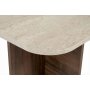 HANAH HOME Sto za dnevnu sobu Akira Travertine Venezia Walnut - slika 5
