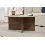 HANAH HOME Sto za dnevnu sobu Soleil Travertine Venezia Walnut - slika 4