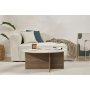 HANAH HOME Sto za dnevnu sobu Soleil Travertine Venezia Walnut - slika 1