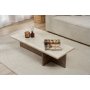 HANAH HOME Sto za dnevnu sobu Harbor Travertine Milano Walnut - slika 3