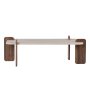 HANAH HOME Sto za dnevnu sobu Renard Travertine Venezia Walnut - slika 5