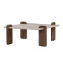 HANAH HOME Sto za dnevnu sobu Marais Travertine Venezia Walnut - slika 3