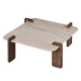 HANAH HOME Sto za dnevnu sobu Marais Travertine Venezia Walnut - slika 4