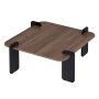 HANAH HOME Sto za dnevnu sobu Marais Venezia Walnut Wood Black - slika 4