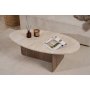 HANAH HOME Sto za dnevnu sobu Orba Travertine Venezia Walnut - slika 4