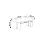 HANAH HOME Sto za dnevnu sobu Ravello Black Marble - slika 5