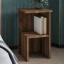 HANAH HOME Noćni stočić Roisin Antique Walnut - slika 1
