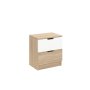 HANAH HOME Noćni stočić Lento Sonomo Oak White - slika 3