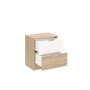 HANAH HOME Noćni stočić Lento Sonomo Oak White - slika 4