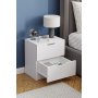 HANAH HOME Noćni stočić Lento White - slika 2