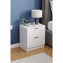 HANAH HOME Noćni stočić Lento White - slika 1