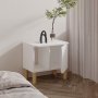 HANAH HOME Noćni stočić River White - slika 4