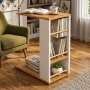HANAH HOME Pomoćni stočić Pint 1 White Atlantic Pine - slika 1
