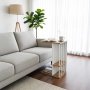HANAH HOME Pomoćni stočić Pint 2 White Atlantic Pine - slika 3