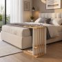 HANAH HOME Pomoćni stočić Pint 2 White Atlantic Pine - slika 1